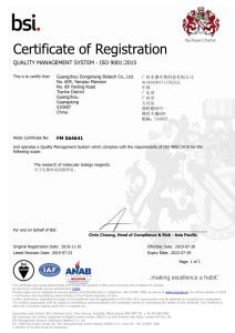 第十年！東盛順利通過(guò)質(zhì)量管理體系年審，換發(fā)ISO 9001: 2015新證書(shū)